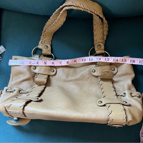 KOOBA leather boho whipstitch hobo bag. - Picture 5 of 10